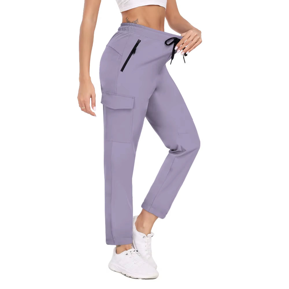 Elevate Your Outdoor Adventures with Women's UPF 50+ Quick Dry Cargo Pants - Lightweight, Water Resistant, and Perfect for Travel!