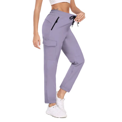 Elevate Your Outdoor Adventures with Women's UPF 50+ Quick Dry Cargo Pants - Lightweight, Water Resistant, and Perfect for Travel!