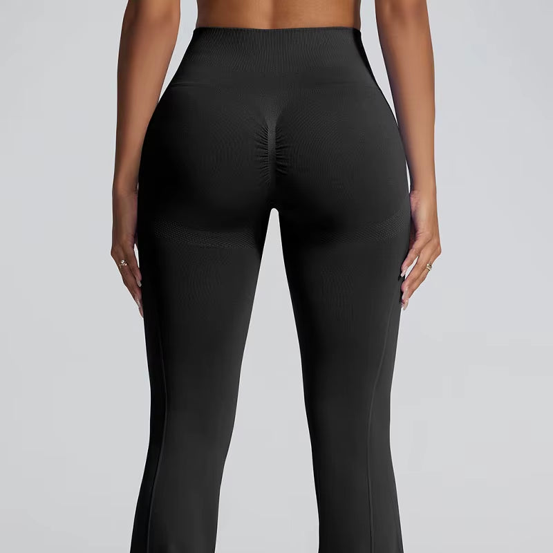 2025 Women'S Sports Yoga Pants High Quality Nylon Leggings Breathable Butt Scrunch Quick Dry Lightweight Elastic Waist Solid