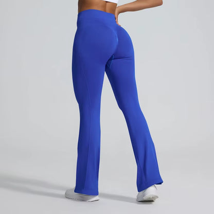 2025 Women'S Sports Yoga Pants High Quality Nylon Leggings Breathable Butt Scrunch Quick Dry Lightweight Elastic Waist Solid